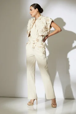 Natori Jackets & Outerwear-Tech Cotton Taffeta Embroidered Bolero