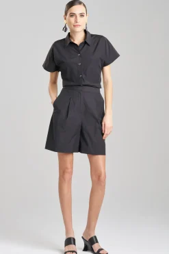 Natori Pants, Skirts & Shorts-Tech Cotton Taffeta Shorts