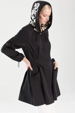 Natori Jackets & Outerwear-Tech Nylon Embroidered Jacket