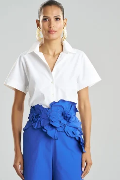 Natori Belts-Techno Poplin Applique Obi Belt