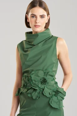 Natori Belts-Techno Poplin Applique Obi Belt