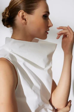 Natori Tops, Shirts & Tunics-Techno Poplin Cowl Top