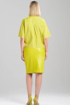 Natori Tops, Shirts & Tunics-Techno Poplin Embroidered Shirt