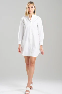 Natori Dresses-Techno Poplin Shirtdress