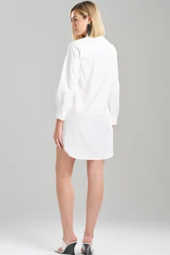 Natori Dresses-Techno Poplin Shirtdress