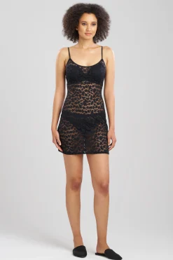 Natori Chemises|Chemises-Temptation Sheer Allover Lace Chemise