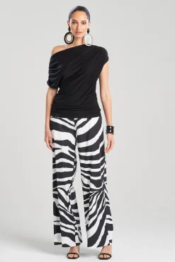 Natori Bridal Shower Outfits|Tops, Shirts & Tunics-Tencel™ Asymmetrical Drape Top