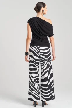 Natori Bridal Shower Outfits|Tops, Shirts & Tunics-Tencel™ Asymmetrical Drape Top