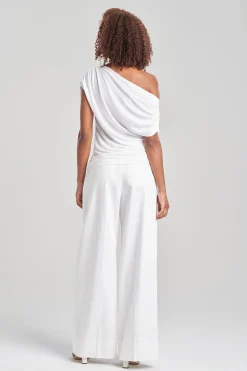 Natori Bridal Shower Outfits|Tops, Shirts & Tunics-Tencel™ Asymmetrical Drape Top