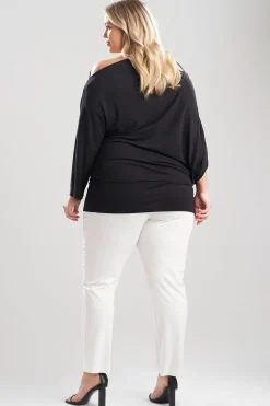 Natori Tops, Shirts & Tunics-TENCEL™ Jersey Asymmetrical Ruched Top