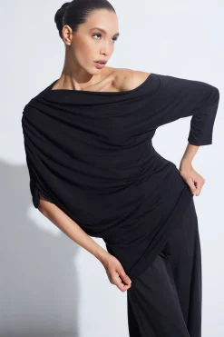Natori Tops, Shirts & Tunics-TENCEL™ Jersey Asymmetrical Ruched Top