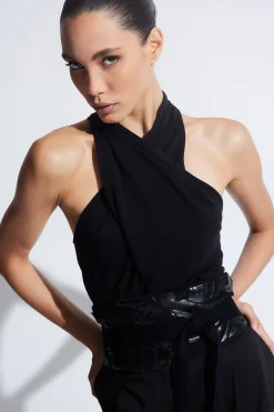 Natori Tops, Shirts & Tunics-TENCEL™ Jersey Crossover Halter Tank