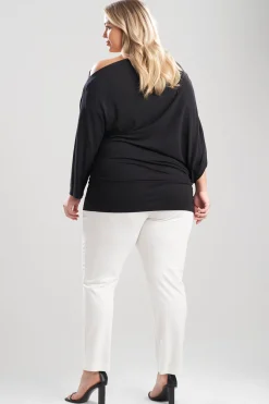 Natori Essentials|Tops, Shirts & Tunics-TENCEL™ Jersey Ruched Top