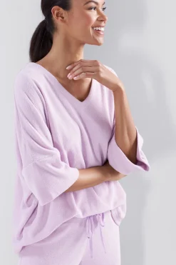 Natori Pajama Tops|Lounge Tops-Terry Lounge Top