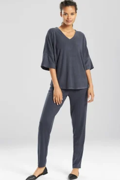 Natori Pajama Tops|Lounge Tops-Terry Lounge Top