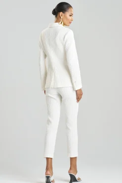 Natori Jackets & Outerwear-Textured Cotton Jacquard Jacket