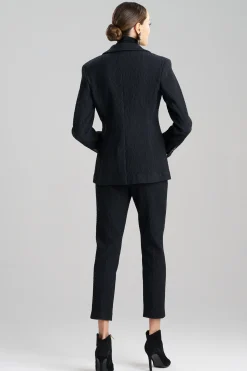 Natori Jackets & Outerwear-Textured Cotton Jacquard Jacket