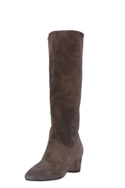 Natori Boots-Thrill Suede Contour Wedge Tall Slouch Boot