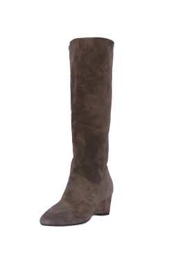 Natori Boots-Thrill Suede Contour Wedge Tall Slouch Boot
