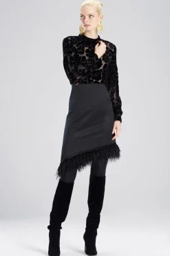 Natori Pants, Skirts & Shorts-Tuxedo Satin Skirt