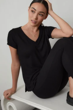 Natori Lounge Tops-Ulla V-Neck Top