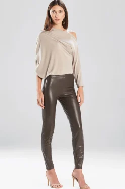 Natori Essentials|Pants, Skirts & Shorts-Vegan Leatherette Leggings