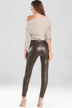 Natori Essentials|Pants, Skirts & Shorts-Vegan Leatherette Leggings