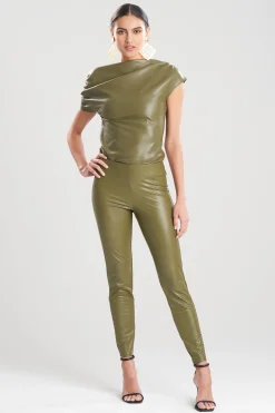 Natori Essentials|Pants, Skirts & Shorts-Vegan Leatherette Leggings