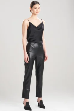 Natori Pants, Skirts & Shorts-Vegan Luxe Lambskin Ankle Pants