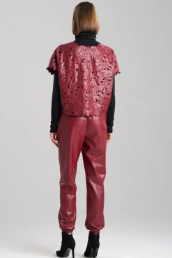 Natori Tops, Shirts & Tunics-Vegan Luxe Lambskin Cut Out Top