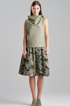 Natori Tops, Shirts & Tunics-Vegan Luxe Lambskin Funnel Top