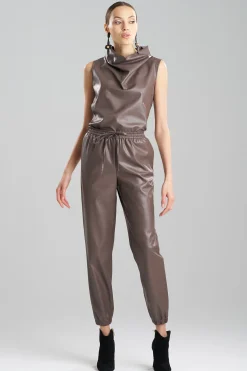 Natori Tops, Shirts & Tunics-Vegan Luxe Lambskin Funnel Top