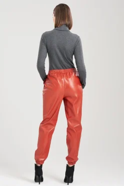 Natori Essentials|Pants, Skirts & Shorts-Vegan Luxe Lambskin Jogger Pants