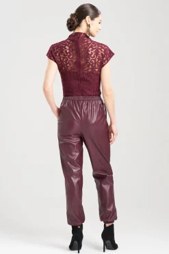 Natori Essentials|Pants, Skirts & Shorts-Vegan Luxe Lambskin Jogger Pants