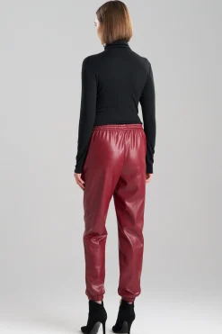 Natori Essentials|Pants, Skirts & Shorts-Vegan Luxe Lambskin Jogger Pants