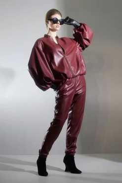 Natori Essentials|Pants, Skirts & Shorts-Vegan Luxe Lambskin Jogger Pants