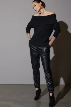 Natori Essentials|Pants, Skirts & Shorts-Vegan Luxe Lambskin Jogger Pants