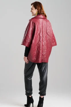 Natori Jackets & Outerwear-Vegan Luxe Lambskin Padded Shawl Collar Jacket