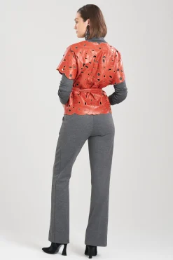 Natori Jackets & Outerwear-Vegan Luxe Lambskin Vest