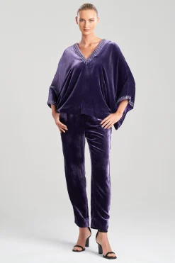 Natori Tops, Shirts & Tunics-Velvet Kimono Embellished Top