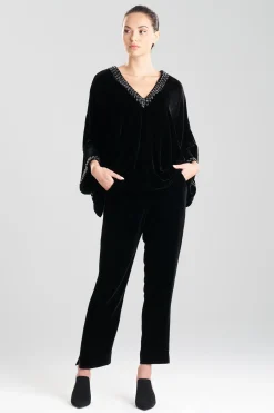 Natori Tops, Shirts & Tunics-Velvet Kimono Embellished Top