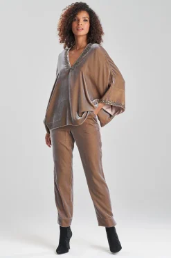 Natori Tops, Shirts & Tunics-Velvet Kimono Embellished Top