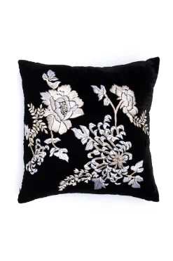 Natori Bedding|Throw Pillows-Velvet Mandarin Embroidered Pillow