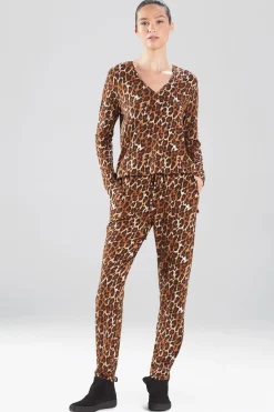 Natori Lounge Bottoms-Wild Instinct Cozy PJ