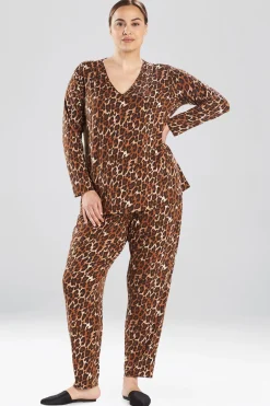 Natori Lounge Bottoms-Wild Instinct Cozy PJ