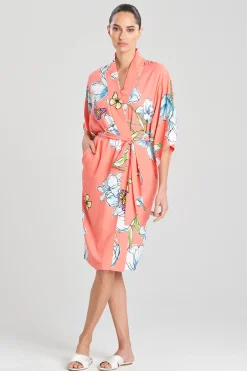 Natori Robes & Kimonos-Wild Poppy Wrap