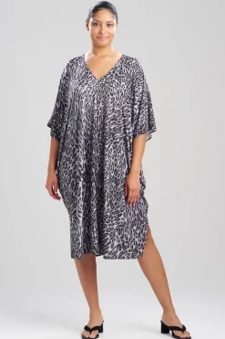 Natori Caftans|Caftan Dresses-Wilderness V-Neck Caftan