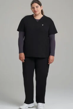 Natori Scrub Tops-Women's 3-Pocket V-Neck Scrub Top