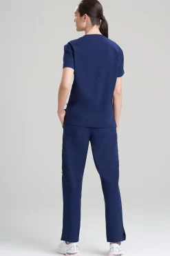 Natori Scrub Tops-Women's 3-Pocket V-Neck Scrub Top